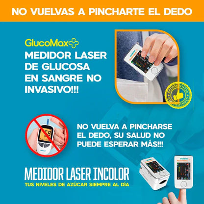 Medidor de Glucosa en Sangre Multifunción 3 en 1, pulso, glucosa y presión.